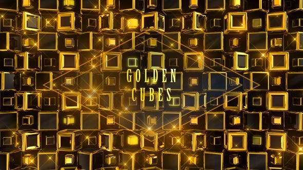 Golden Cubes - Videohive Download 21349363
