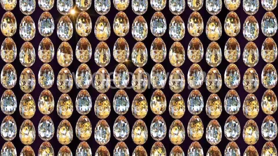 Golden Dimond Eggs Background Loop With Lights Videohive 19736295 Motion Graphics Image 1