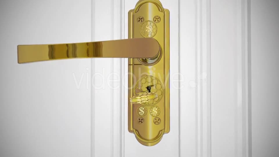 Golden Dollar Key Door Open Videohive 17558762 Motion Graphics Image 2