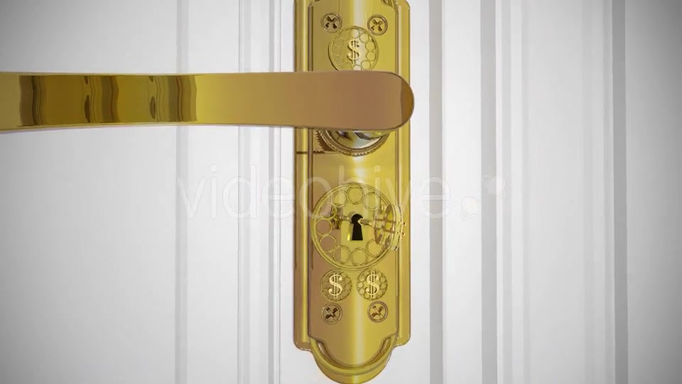 Golden Dollar Key Door Open Videohive 17558762 Motion Graphics Image 5