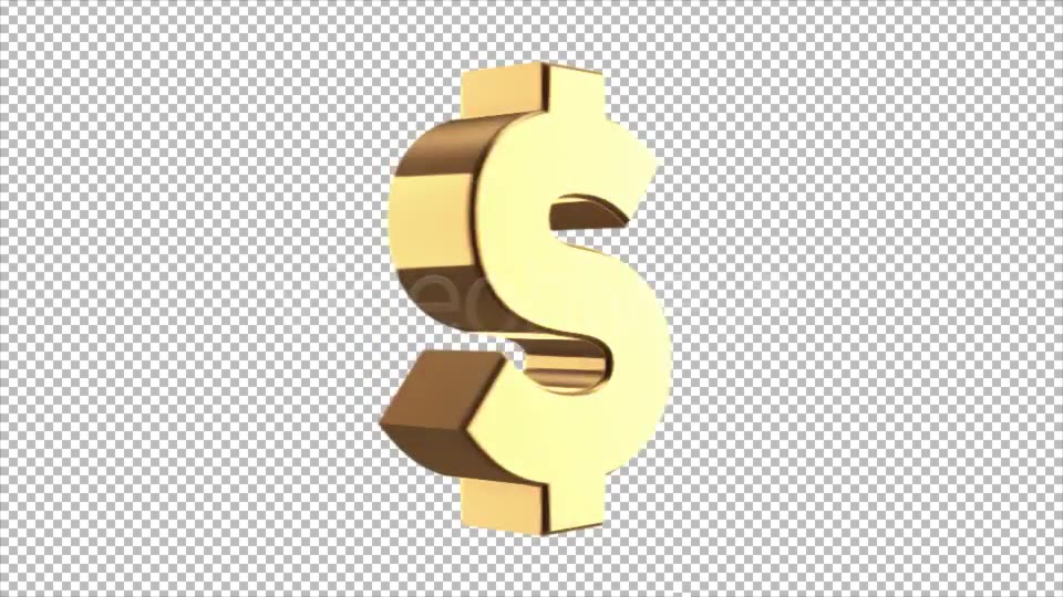Golden Dollar Rotating Videohive 5290698 Motion Graphics Image 8