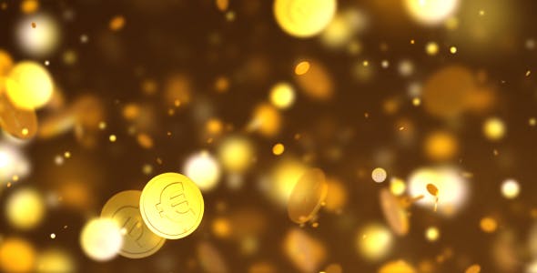 Golden Euro Coins - Download 20772603 Videohive