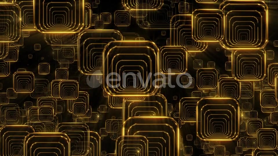 Golden Falling Squares 3 Videohive 21934371 Motion Graphics Image 4