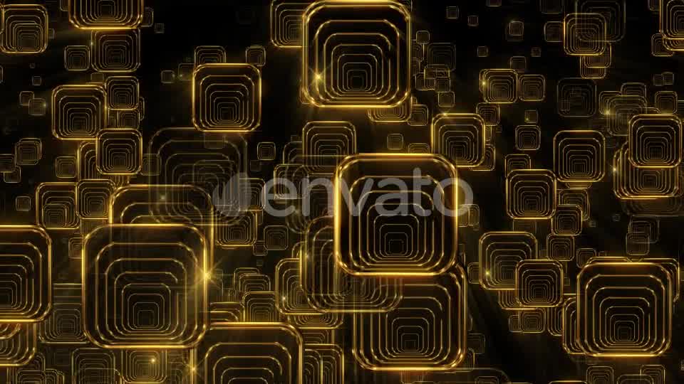Golden Falling Squares 3 Videohive 21934371 Motion Graphics Image 8
