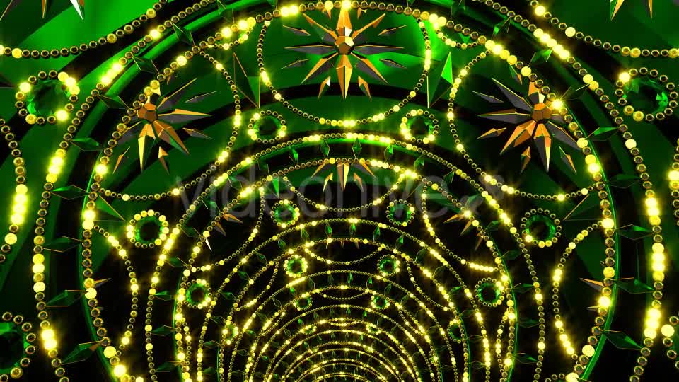 Golden Green Tunnel Videohive 21349235 Motion Graphics Image 1