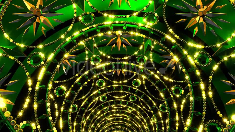 Golden Green Tunnel Videohive 21349235 Motion Graphics Image 2