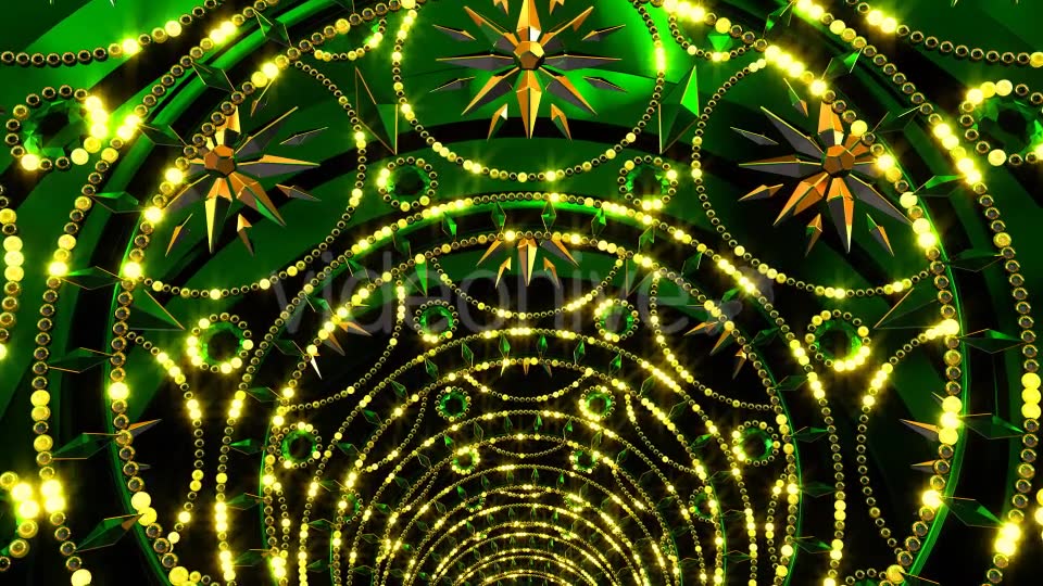 Golden Green Tunnel Videohive 21349235 Motion Graphics Image 3
