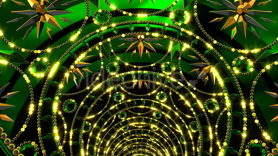 Golden Green Tunnel Videohive 21349235 Motion Graphics Image 4