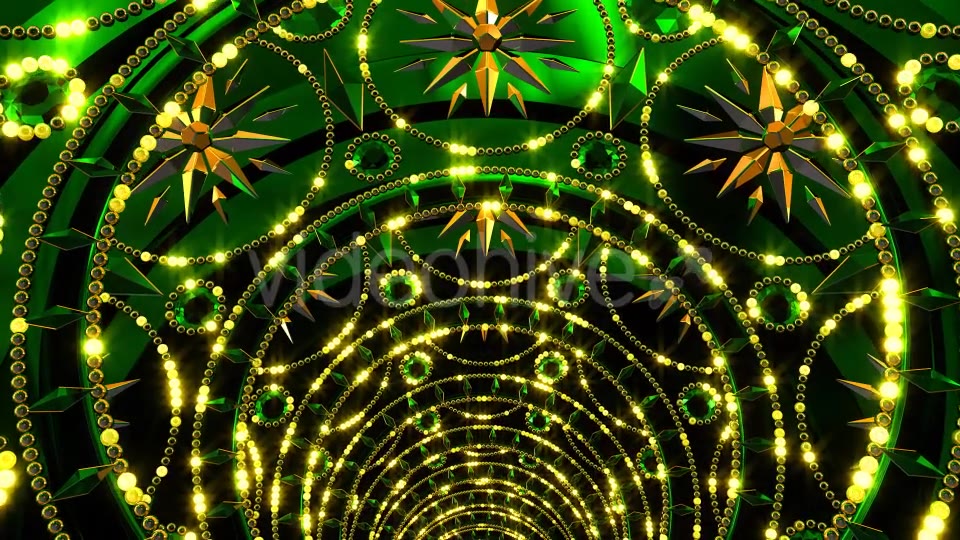 Golden Green Tunnel Videohive 21349235 Motion Graphics Image 5