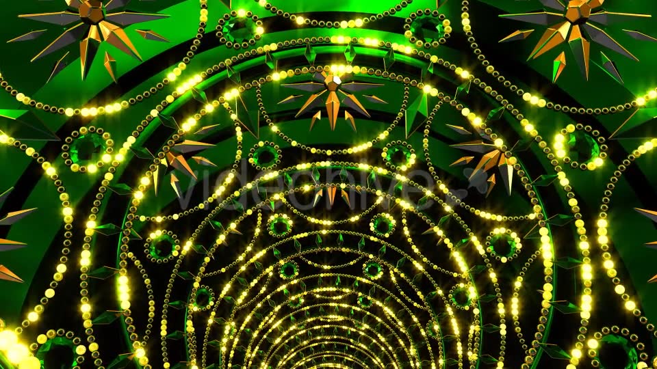 Golden Green Tunnel Videohive 21349235 Motion Graphics Image 6