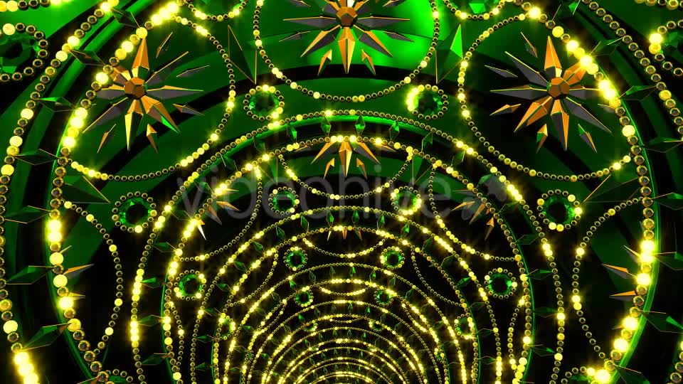 Golden Green Tunnel Videohive 21349235 Motion Graphics Image 7