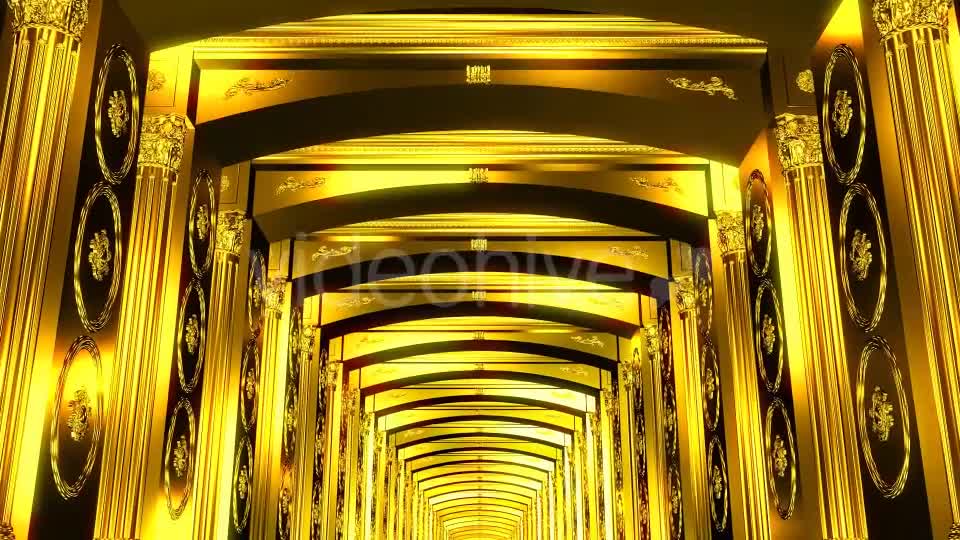 Golden Hallway Videohive 18409380 Motion Graphics Image 1