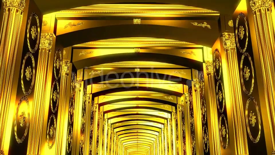 Golden Hallway Videohive 18409380 Motion Graphics Image 4