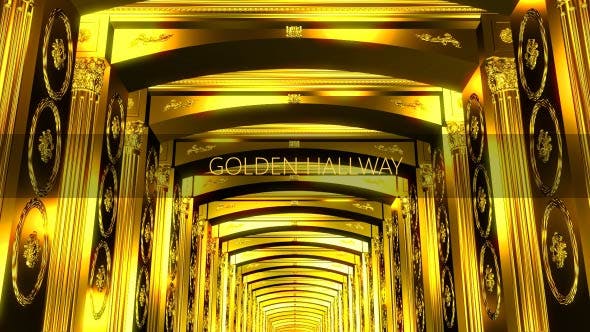 Golden Hallway - Videohive Download 18409380