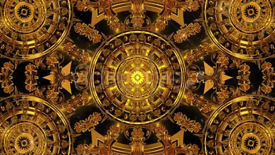 Golden Kaleidoscope 8 Videohive 17344458 Motion Graphics Image 2