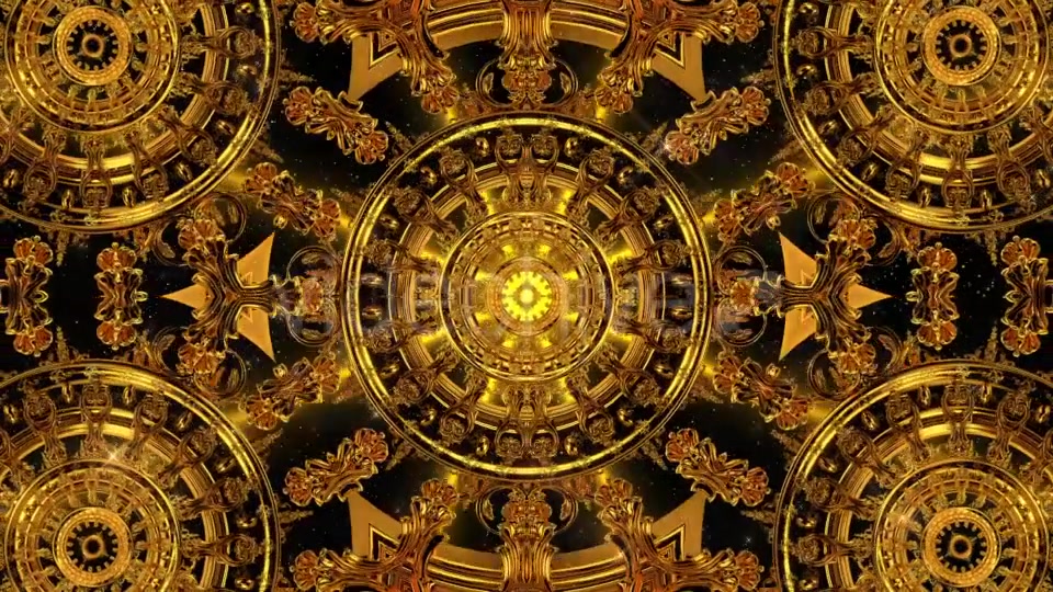 Golden Kaleidoscope 8 Videohive 17344458 Motion Graphics Image 4