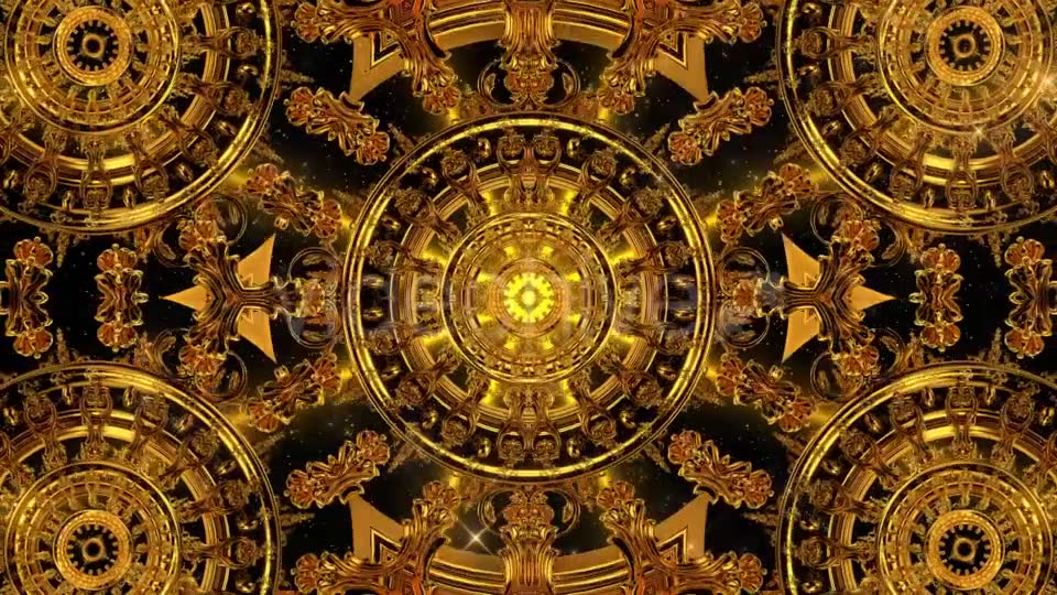 Golden Kaleidoscope 8 Videohive 17344458 Motion Graphics Image 6