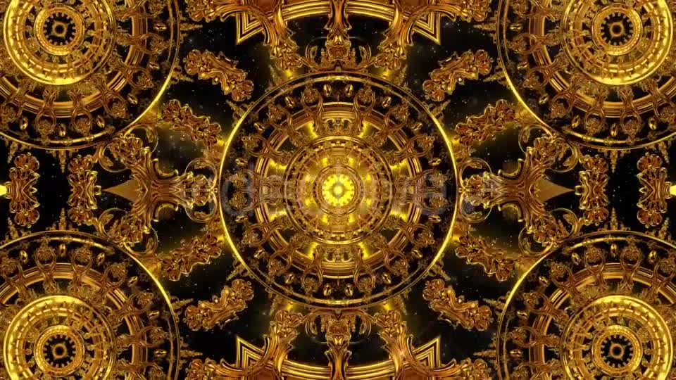 Golden Kaleidoscope 8 Videohive 17344458 Motion Graphics Image 7