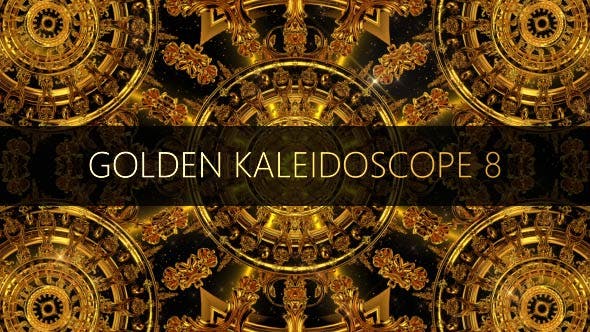 Golden Kaleidoscope 8 - Download 17344458 Videohive