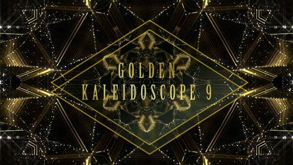 Golden Kaleidoscope 9 - Videohive Download 20650903