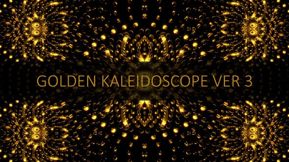 Golden Kaleidoscope Ver 3 - 14601677 Videohive Download