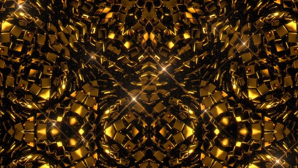 Golden Kaleidoscope Ver 5 - 14781859 Videohive Download