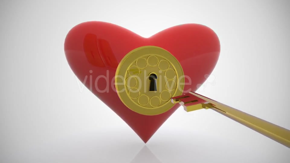 Golden Key Heart Door Open Videohive 14505124 Motion Graphics Image 2