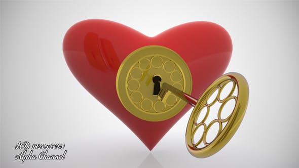 Golden Key Heart Door Open - Download 14505124 Videohive