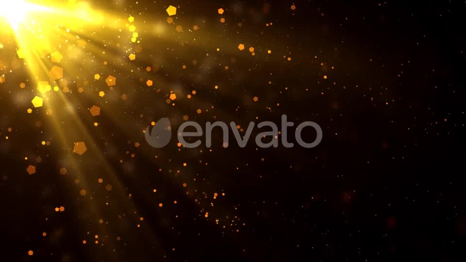 Golden Light Rays Particles Videohive 21641789 Motion Graphics Image 1