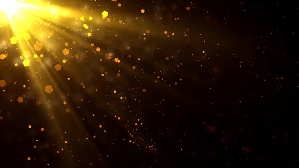 Golden Light Rays Particles - 21641789 Download Videohive
