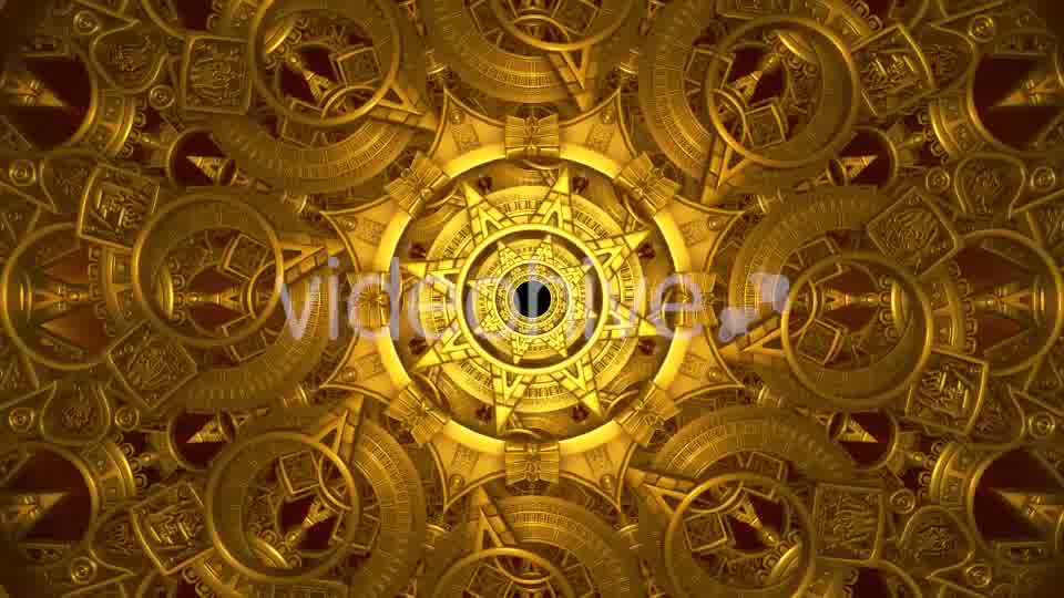 Golden Mechanical Tunnel Videohive 20813786 Motion Graphics Image 10