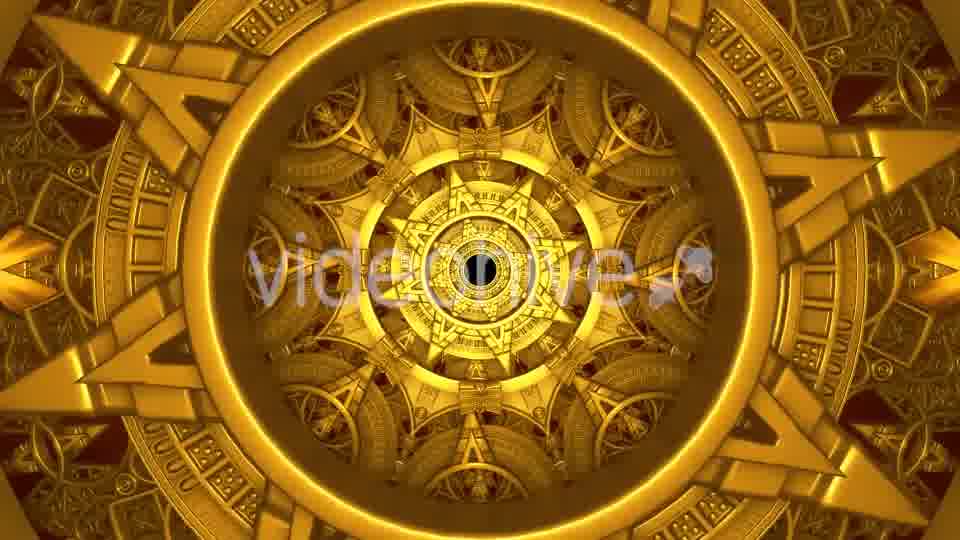 Golden Mechanical Tunnel Videohive 20813786 Motion Graphics Image 12