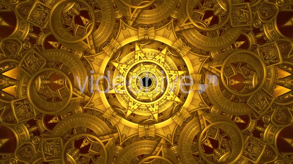 Golden Mechanical Tunnel Videohive 20813786 Motion Graphics Image 3