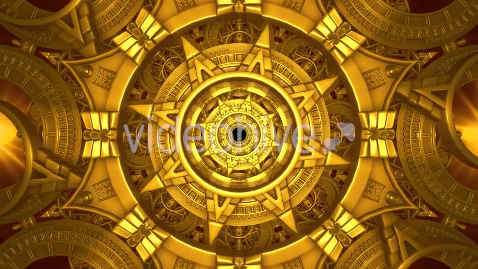 Golden Mechanical Tunnel Videohive 20813786 Motion Graphics Image 4