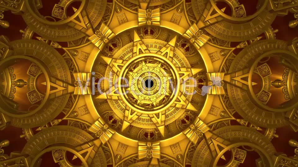 Golden Mechanical Tunnel Videohive 20813786 Motion Graphics Image 6