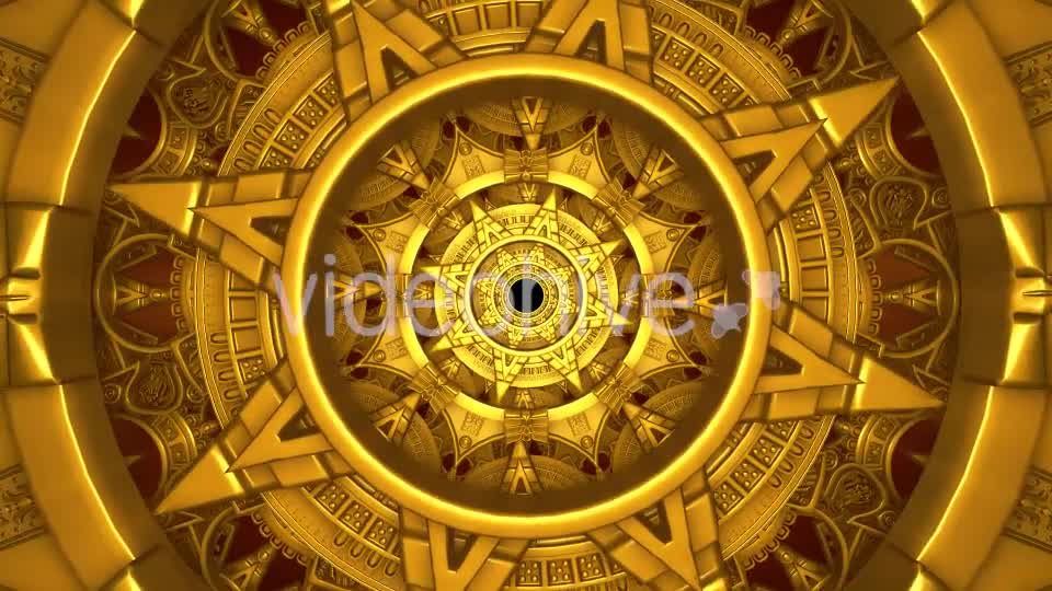 Golden Mechanical Tunnel Videohive 20813786 Motion Graphics Image 7
