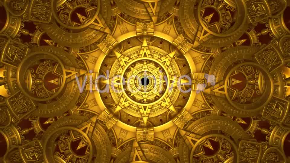 Golden Mechanical Tunnel Videohive 20813786 Motion Graphics Image 8