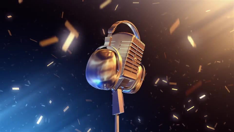 Golden Microphone Videohive 17688235 Motion Graphics Image 2