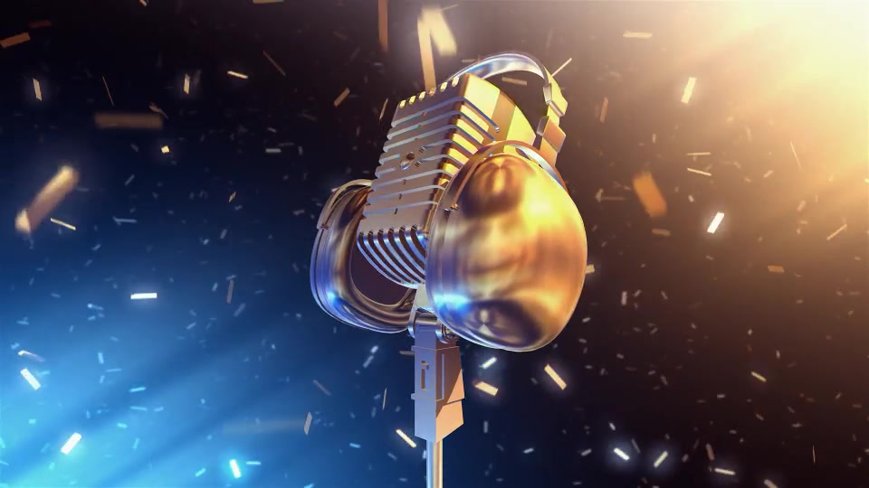 Golden Microphone Videohive 17688235 Motion Graphics Image 4