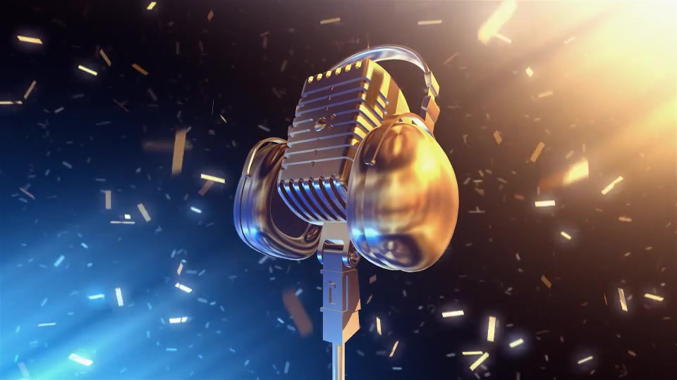 Golden Microphone Videohive 17688235 Motion Graphics Image 5