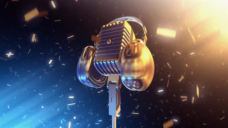 Golden Microphone Videohive 17688235 Motion Graphics Image 6