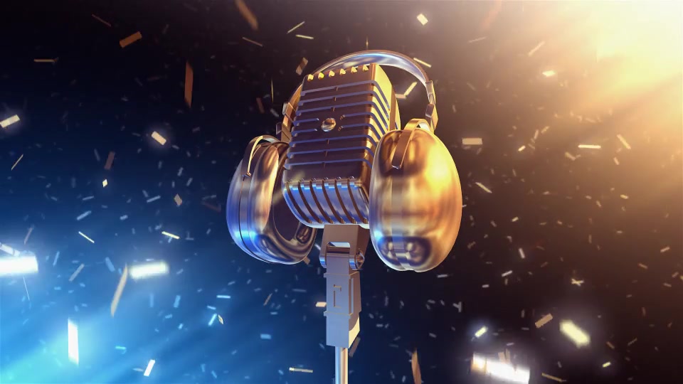 Golden Microphone Videohive 17688235 Motion Graphics Image 7