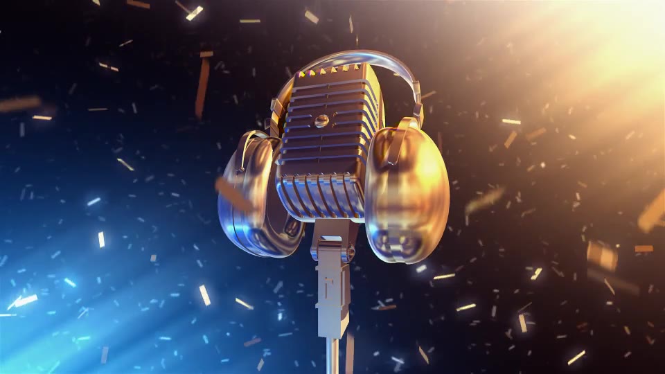 Golden Microphone Videohive 17688235 Motion Graphics Image 8
