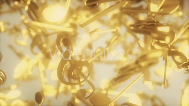 Golden Musical Notes Videohive 20557927 Motion Graphics Image 2