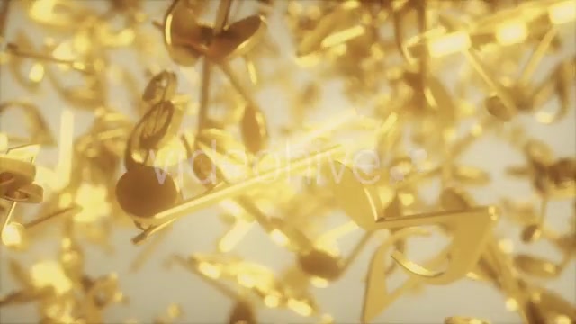 Golden Musical Notes Videohive 20557927 Motion Graphics Image 3