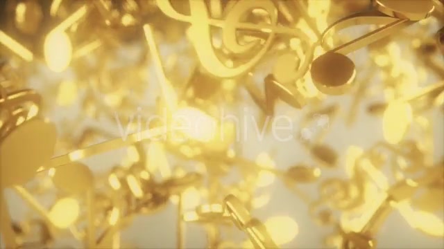 Golden Musical Notes Videohive 20557927 Motion Graphics Image 5