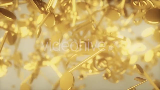 Golden Musical Notes Videohive 20557927 Motion Graphics Image 7