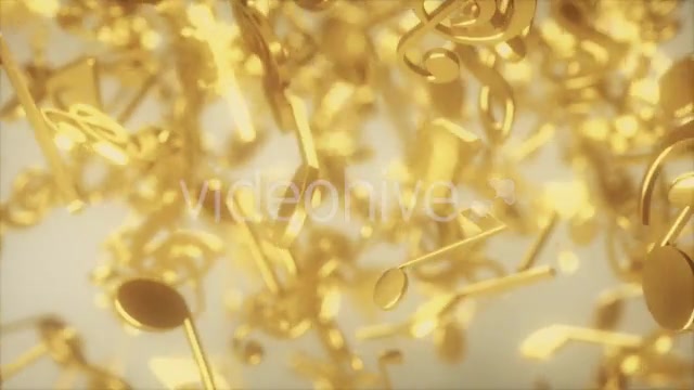 Golden Musical Notes Videohive 20557927 Motion Graphics Image 8