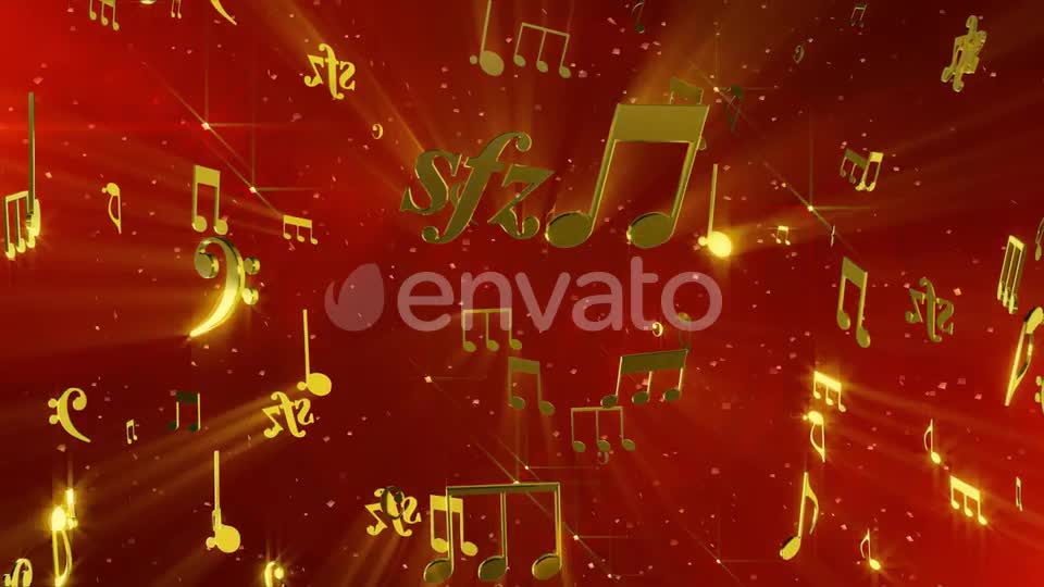 Golden Notes Videohive 22588390 Motion Graphics Image 1