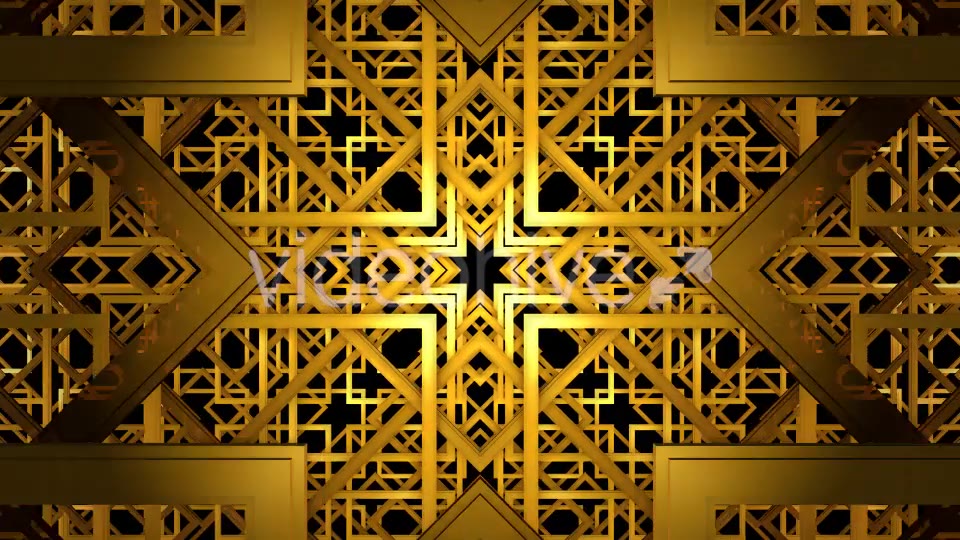 Golden Ornament Tunnel Videohive 20730977 Motion Graphics Image 5